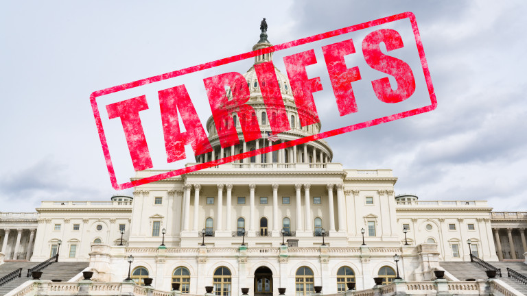 Tariff Stamp on United States Capitol