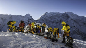 climbing in Himalayas