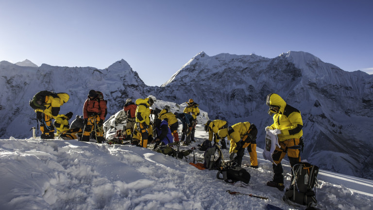 climbing in Himalayas