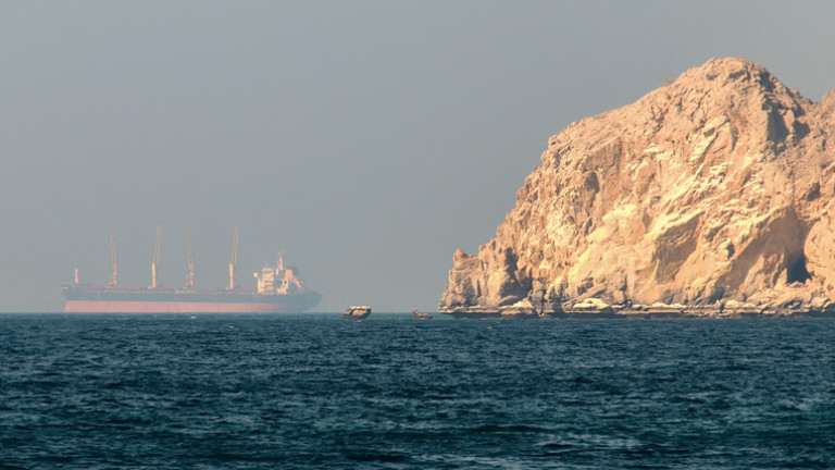 Beautiful coastal scenery near Khasab, in Musandam peninsula, Oman