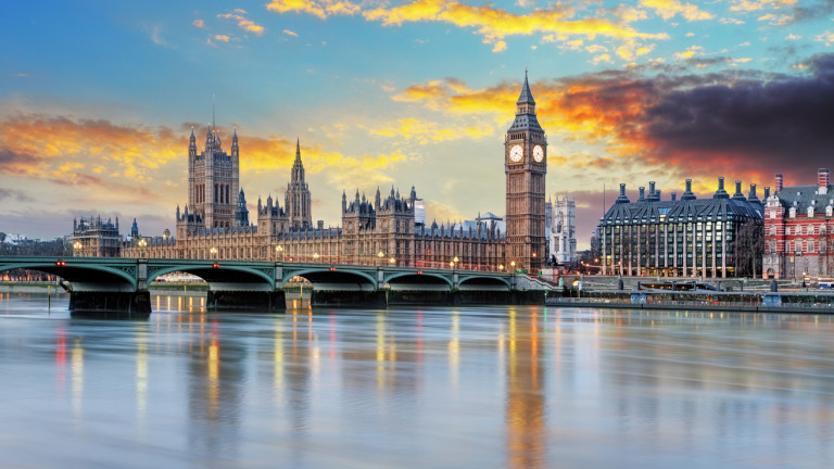 London at sunset